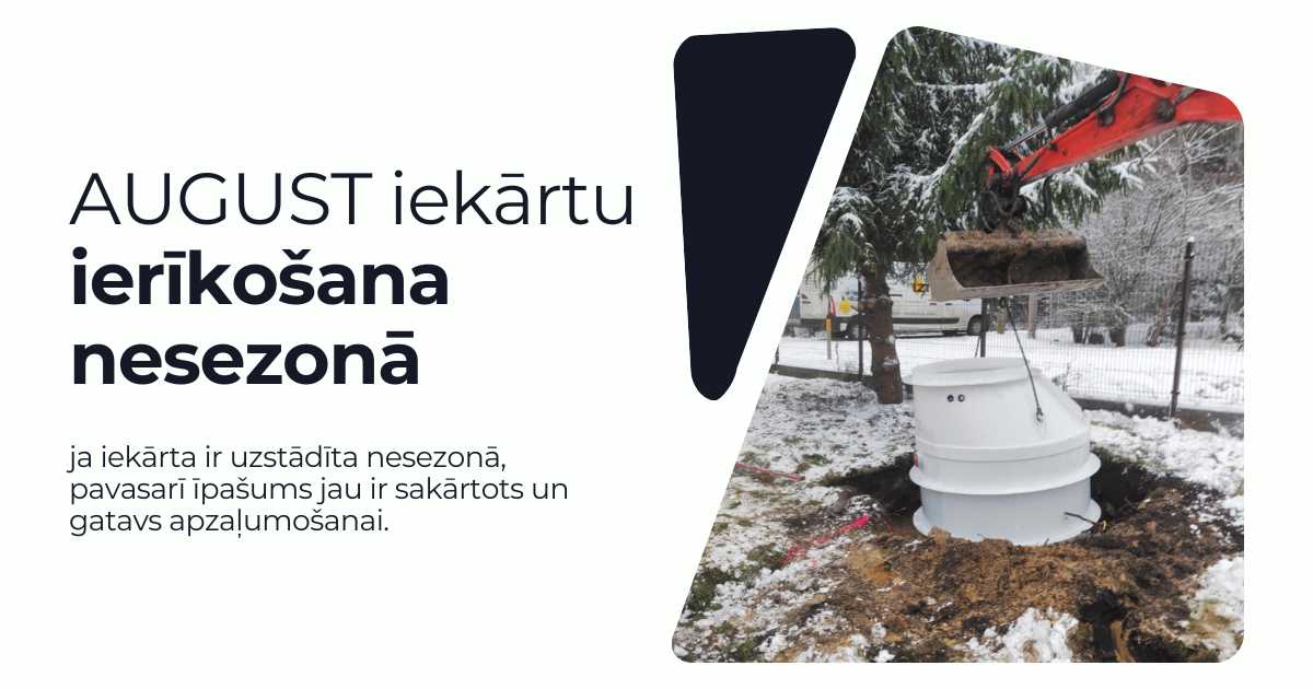 Bioloģisko attīrīšanas iekārtu ierīkošana arī nesezonā: kāpēc tas var būt izdevīgi?