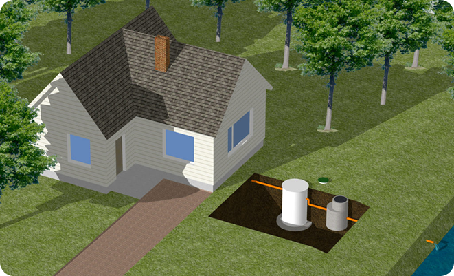 Attīrītā ūdens novadīšana uz grāvi vai ūdenstilpni (paštecē)