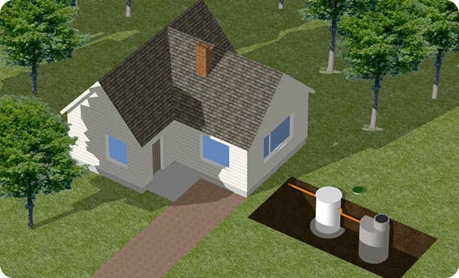 Attīrītā ūdens uzkrāšana tvertnē un novadīšana uz infiltrācijas lauku